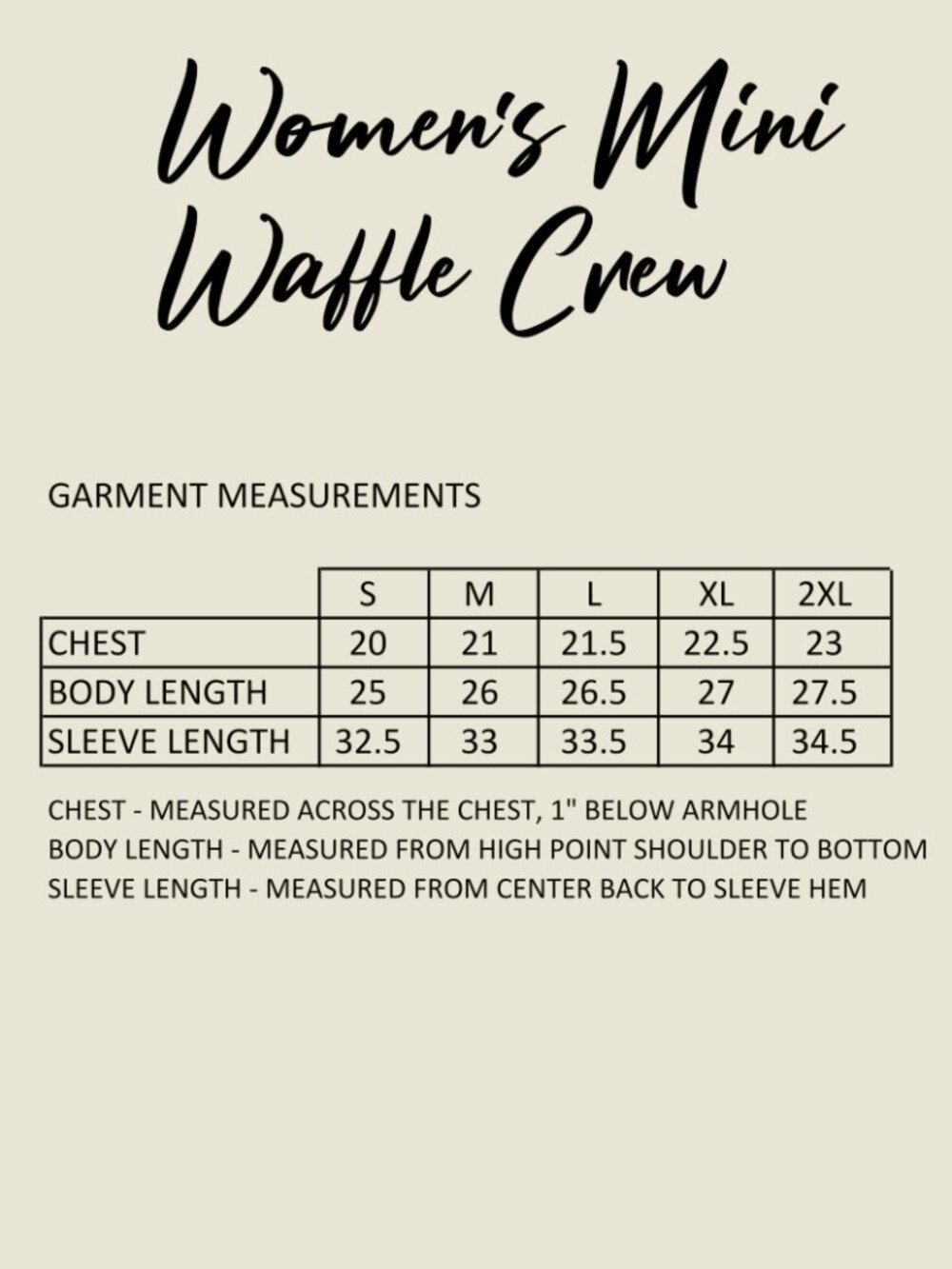 Retro Belle of the Brawl Women's Mini Waffle Crew NATURAL - Picture 4 of 4